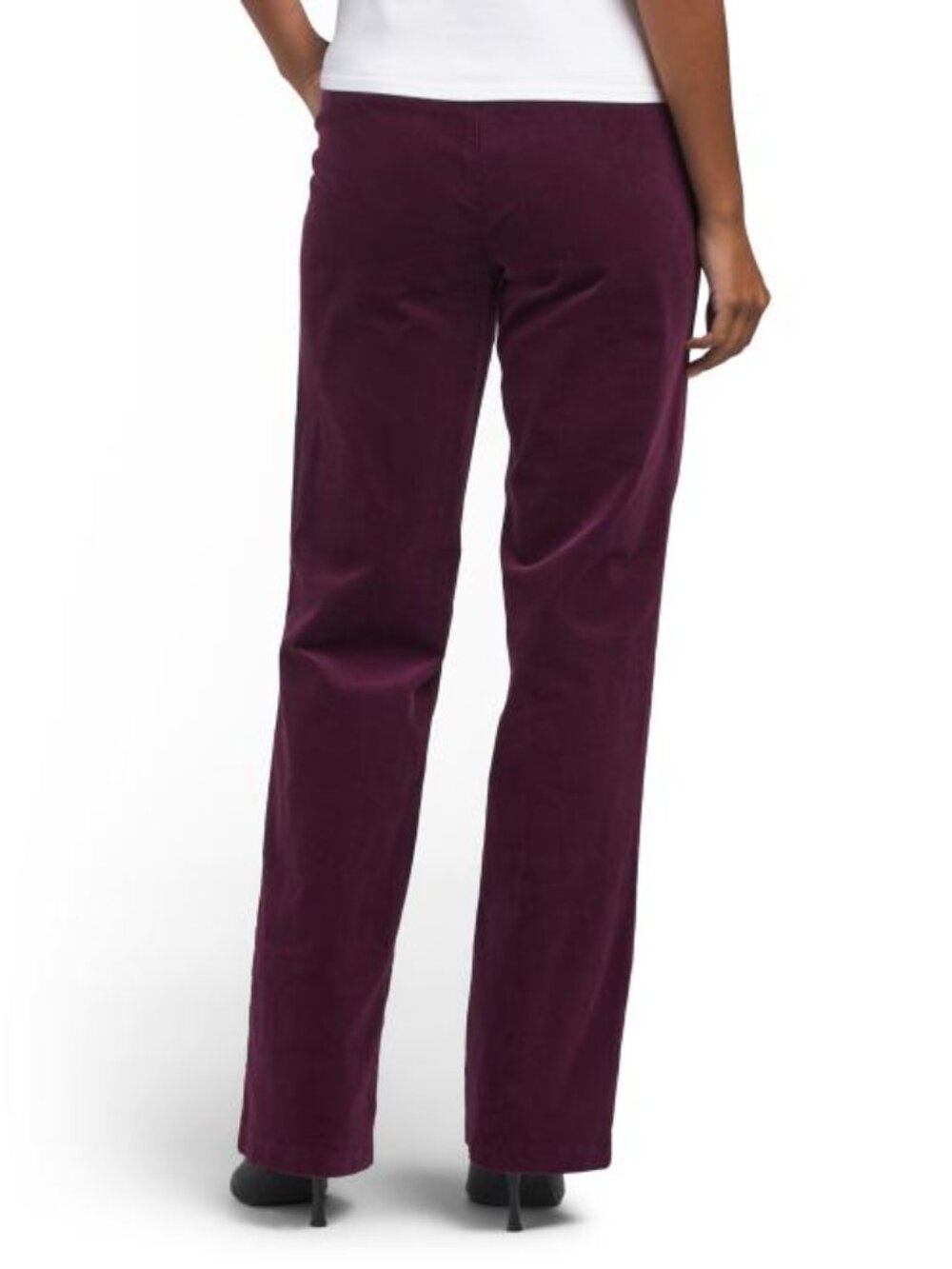 NYDJ Straight Leg Velvet Trousers - Picture 2 of 3